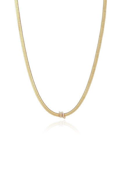 Zodiac Herringbone Necklace Scorpio One Size