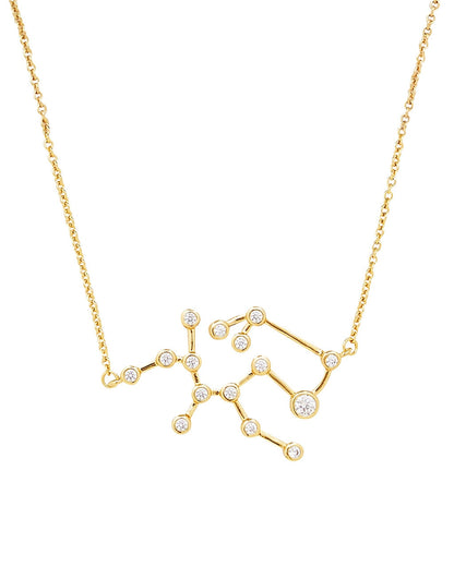'When Stars Align' Constellation Necklace Gold Sagittarius (Nov 22 - Dec 21)