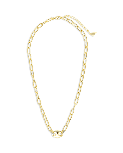 Bliss CZ Anchor Chain Necklace