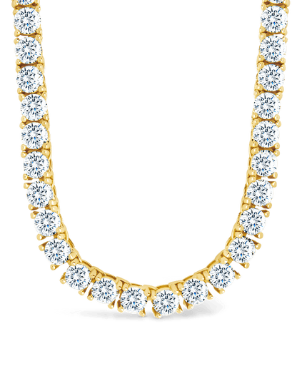 Jadon Adjustable CZ Tennis Necklace Gold