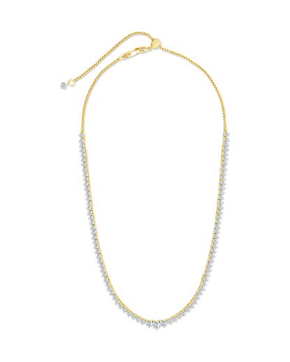 Tatum Adjustable CZ Tennis Necklace