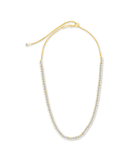 Brette Adjustable CZ Tennis Necklace