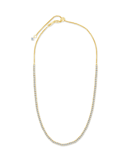 Mirabell Adjustable CZ Tennis Necklace