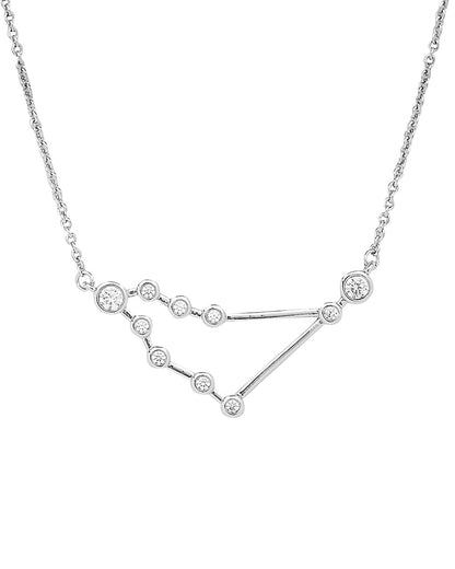 'When Stars Align' Constellation Necklace Silver Capricorn (Dec 22 - Jan 19)