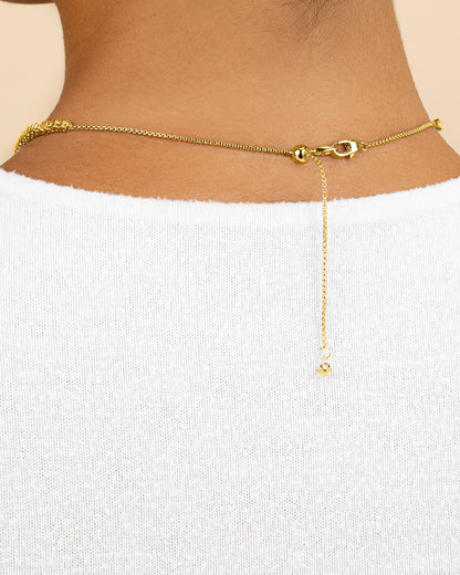 Tatum Adjustable CZ Tennis Necklace