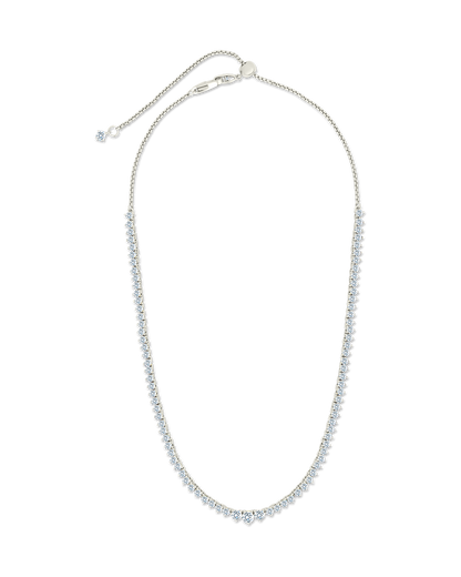 Tatum Adjustable CZ Tennis Necklace