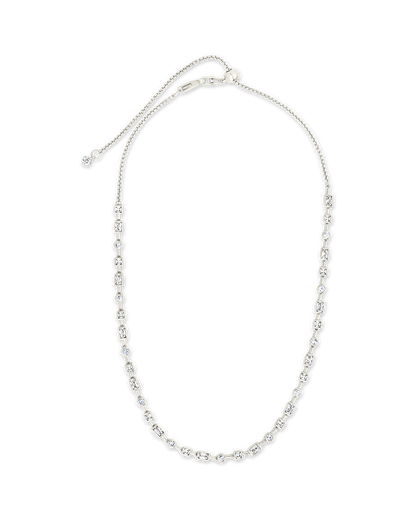 Camden Adjustable CZ Staggered Tennis Necklace