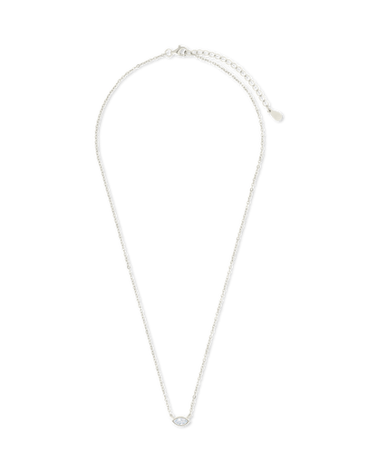 Sterling Silver Marquise Bezel Set Pendant