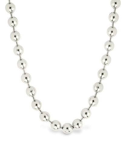 Destiny Beaded Necklace Silver