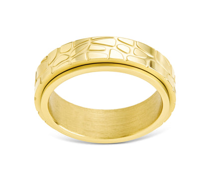 Textured Spinner Ring Larsa Gold