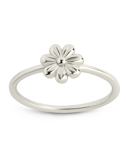 Halley Flower Ring Silver