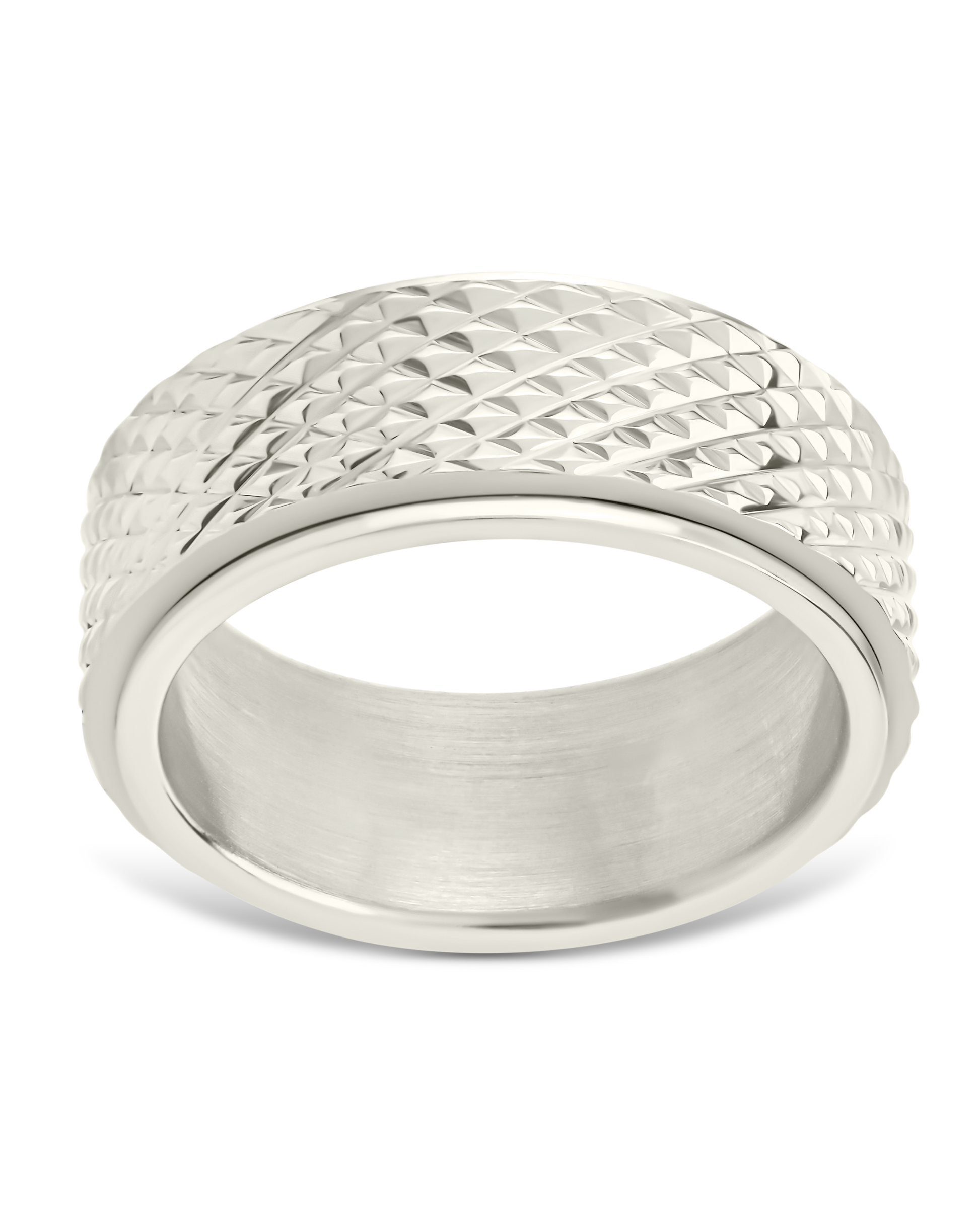 Textured Spinner Ring Shiloh Silver