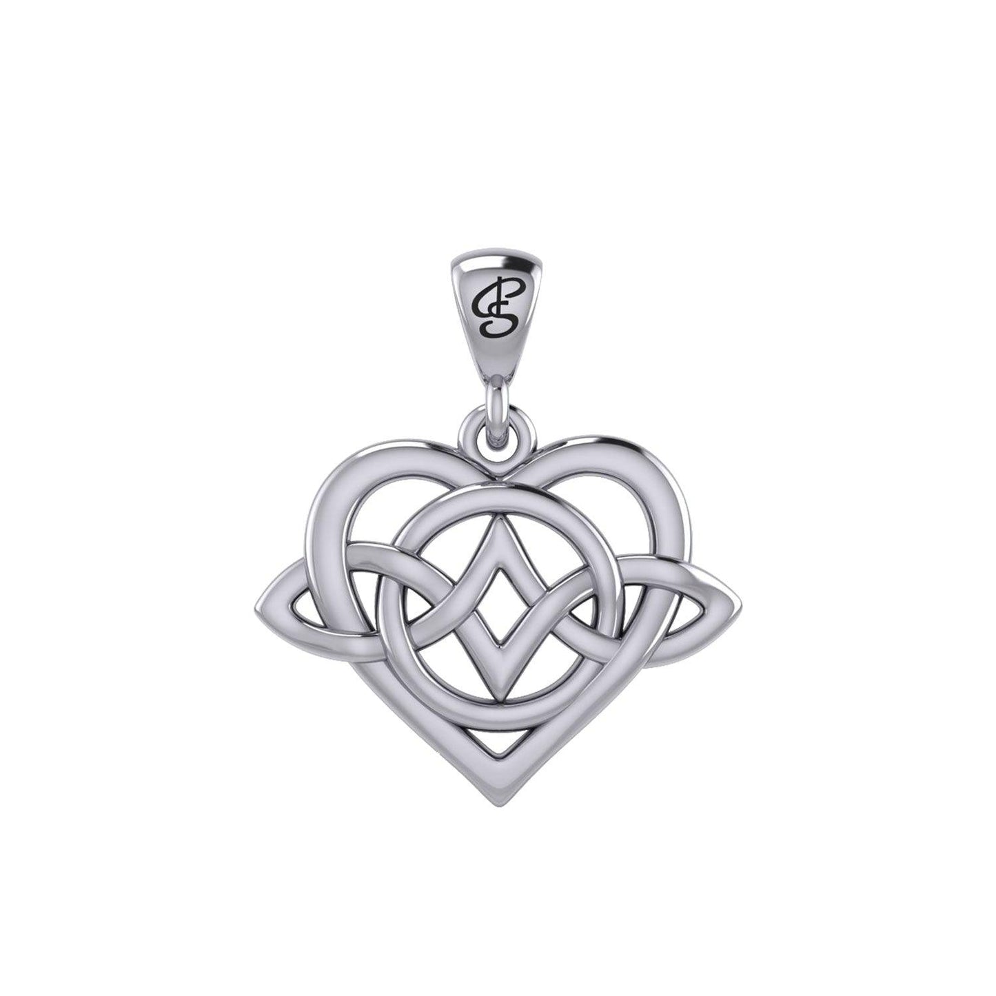 Celtic Symbol of everlasting love Eternal Love Sterling Silver Pendant – Timeless Symbol of Love and Devotion by Peter Stone Jewelry TPD6214 Pendant Only