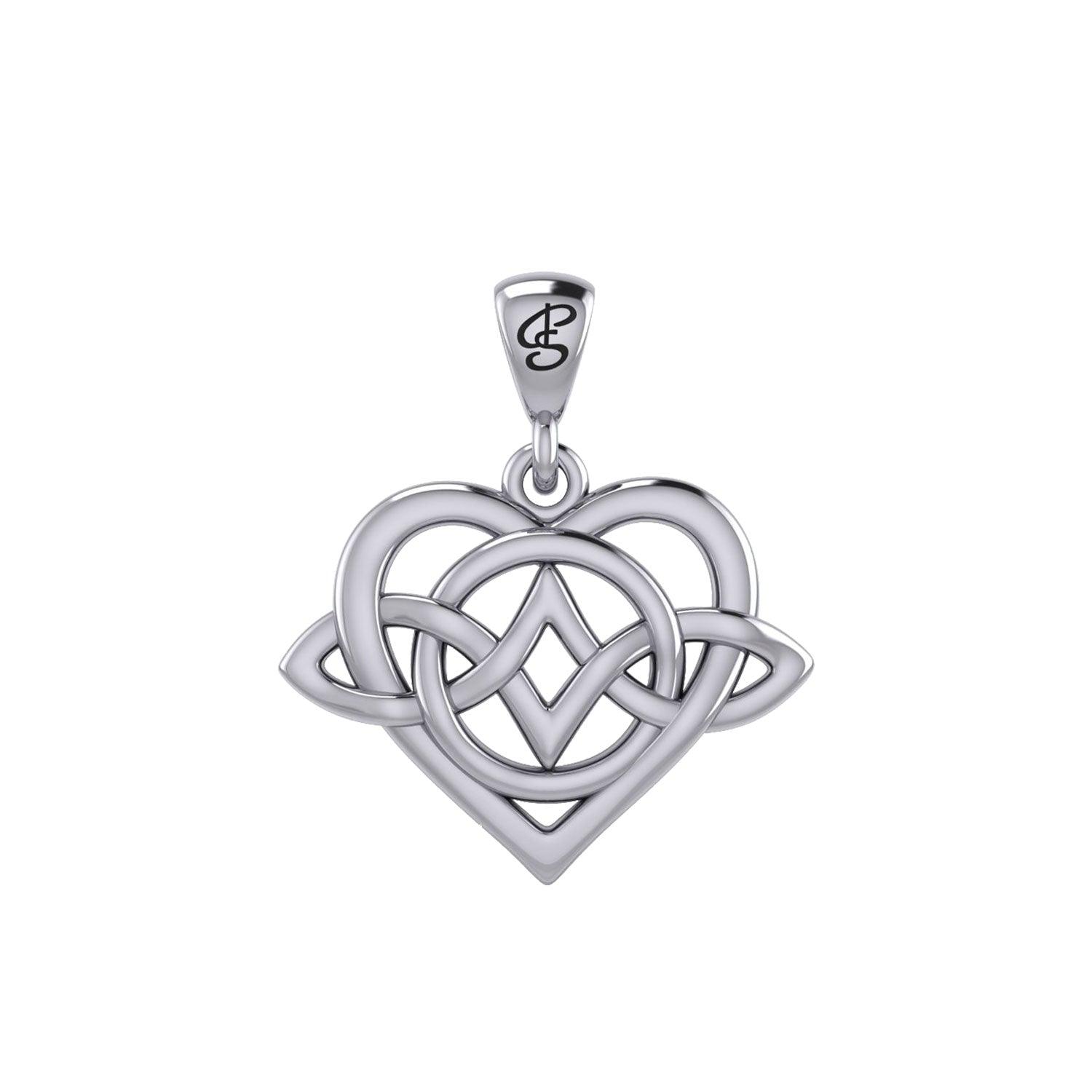 Celtic Symbol of everlasting love Eternal Love Sterling Silver Pendant – Timeless Symbol of Love and Devotion by Peter Stone Jewelry TPD6214 Pendant Only