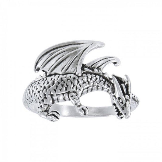 Winged Dragon Silver Ring TR1599 15