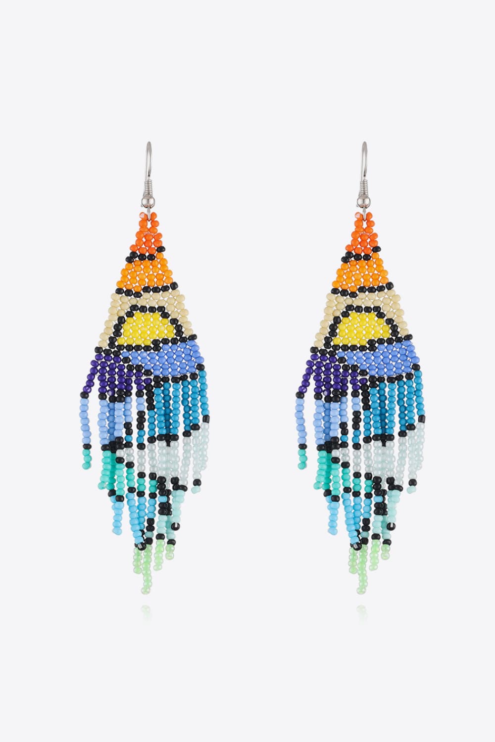 Beaded Dangle Earrings Style D One Size