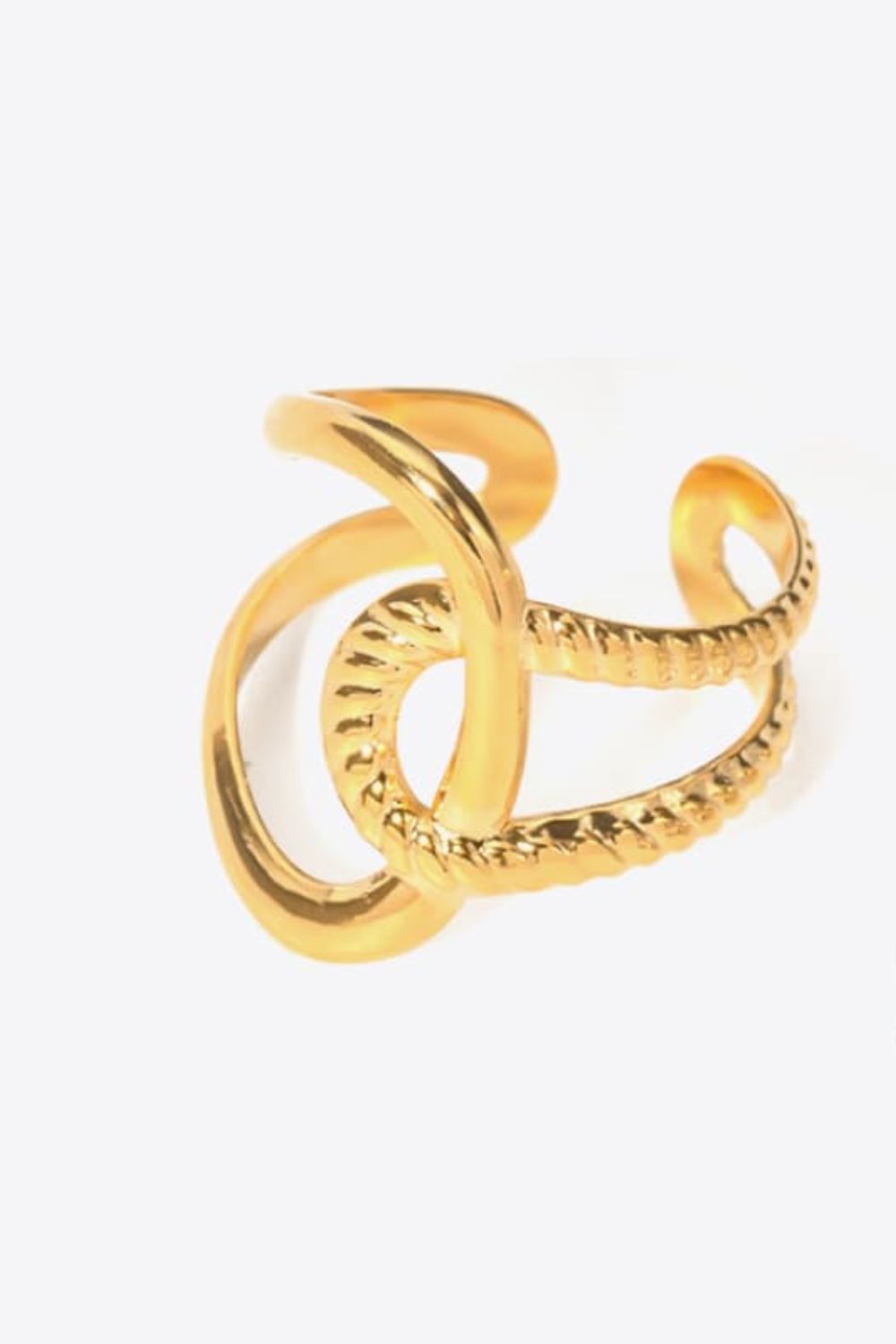 Modern Copper Open Ring Gold One Size