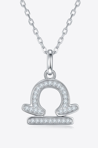 Moissanite Constellation Pendant Necklace Libra One Size
