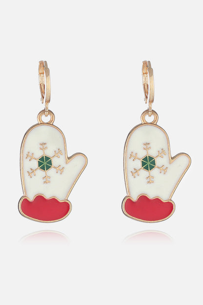 Christmas Theme Alloy Earrings Style B One Size