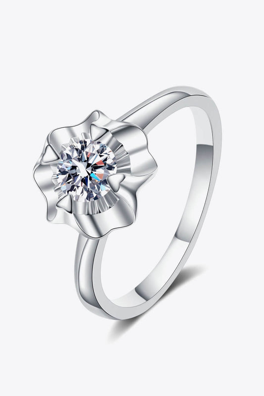 Life Is So Good Moissanite Ring Silver