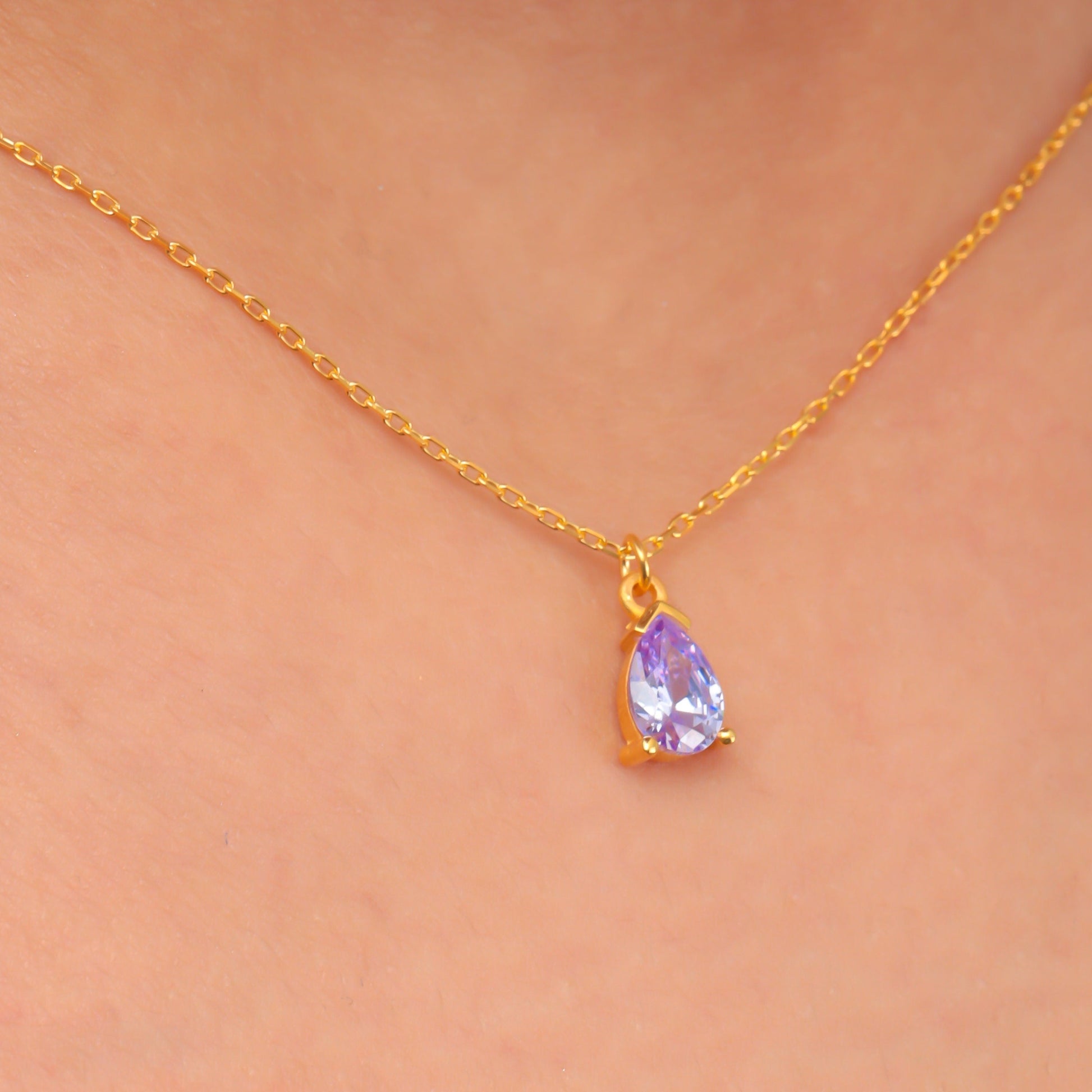Amethyst Crystal Chooker Necklace Amethyst Teardrop Wedding Jewelry February Birthstone Jewelry Gemstone Jewelry Birthday Necklace