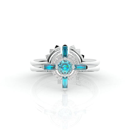 Outlaw's Ring Set- 14k Yellow Gold Video Game Inspired Rings