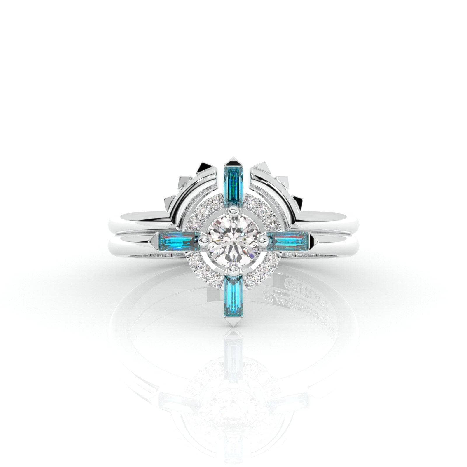 Outlaw's Ring Set- 14k Yellow Gold Video Game Inspired Rings